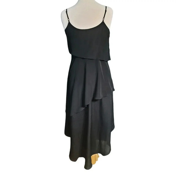 BCBG Paris Black Tiered Flowy Dress Size Small - Picture 5 of 8